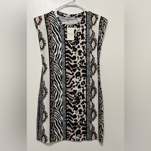 Animal print dress.